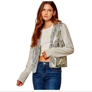 *NEW* Savanna Jane Shining Night Silver Sequin Jacket